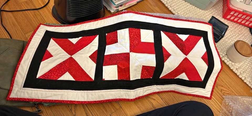 Hand Quilted Coffee or Foyer Table Runner