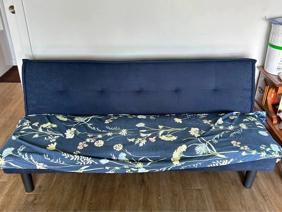 Navy Blue Futon Sofa