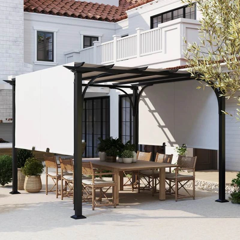 Outsunny 10' x 10' Outdoor Pergola Patio Gazebo Canopy - photo 5