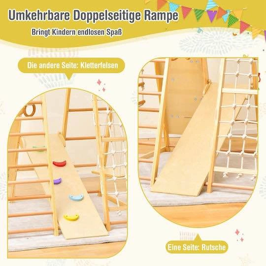 Costway 8-in-1 Indoor Wooden Playground - photo 4