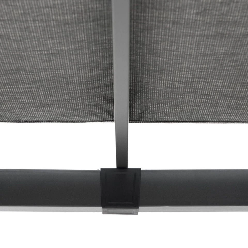 HOMETRENDS 8 ft. x 10 ft. Steel Sling Top Pergola, Dark Grey - photo 4