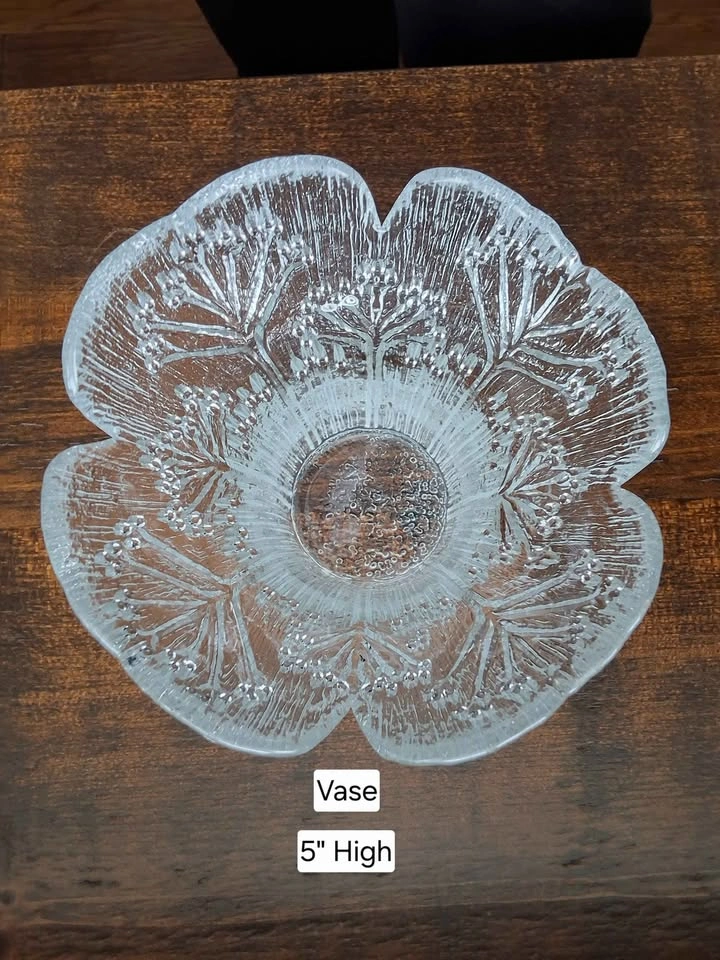 Vintage Finnish Art Glass Set - Pertti Kallioinen "Cow Parsley" - photo 2