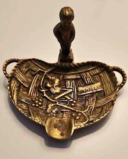 Vintage Brass Manneken Pis Bruxelles Ashtray