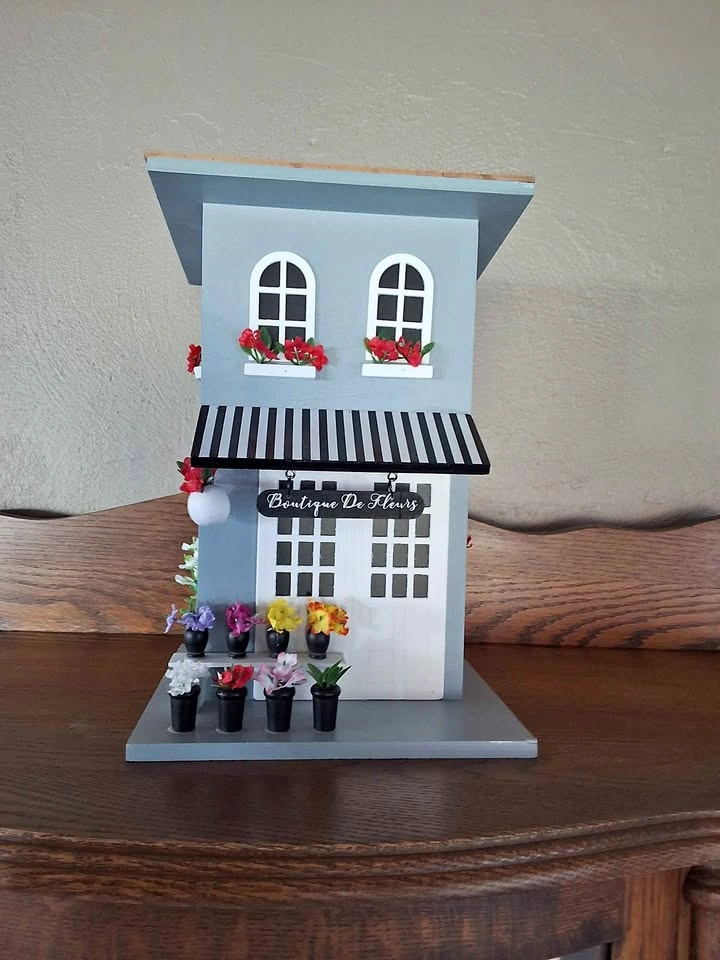 Miniature Flower Shop Boutique De Fleurs