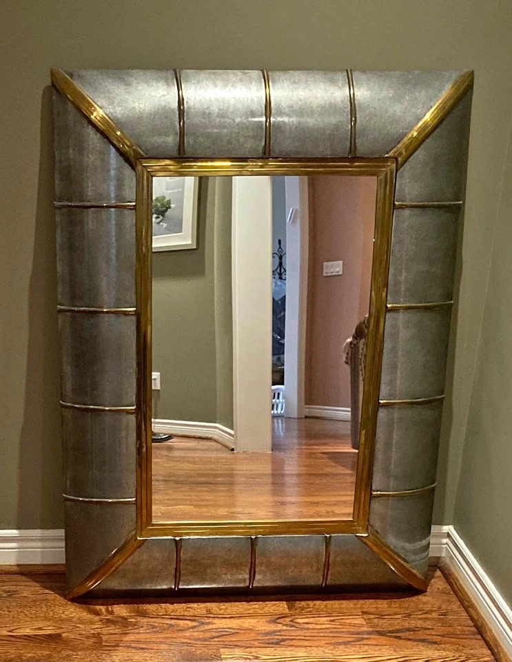 Decorative metal mirror
