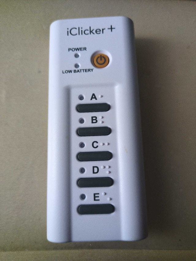iClicker+ student remote