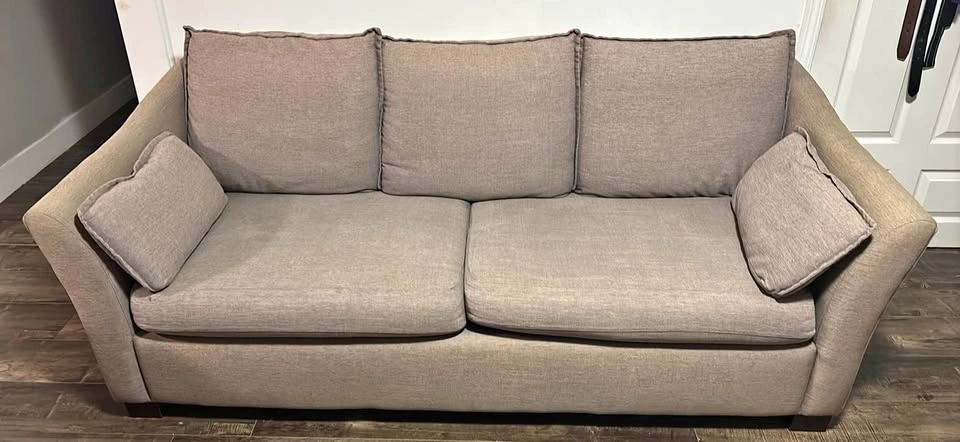Grey Fabric Sofa and Loveseat Set