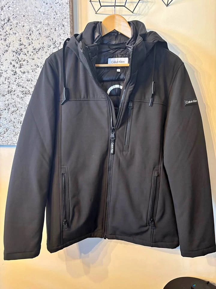 Men’s black Calvin Klein double insulated winter jkt sz small