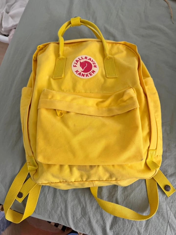 Yellow Fjällräven Kånken Backpack