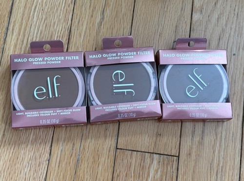 3PK Elf Halo Glow Powder Filter Pressed Powder - DEEP WARM