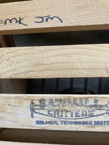 Sawmill Critter Cat Basket Wood Vintage - photo 3