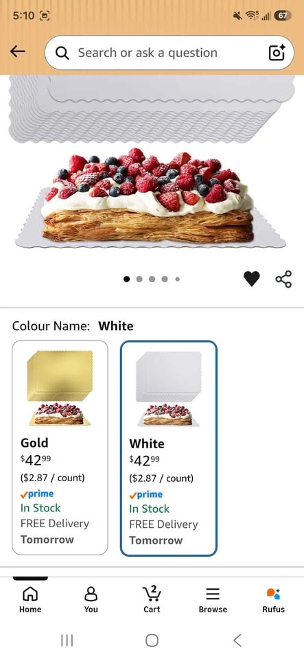 Greaseproof Rectangle Cake Boards - photo 5
