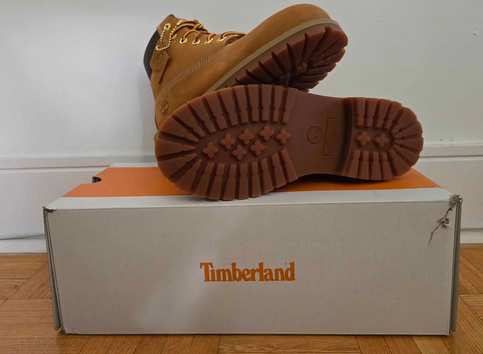 Timberland Premium 6 inch Waterproof Boots Youth Size 3 Wheat - photo 2