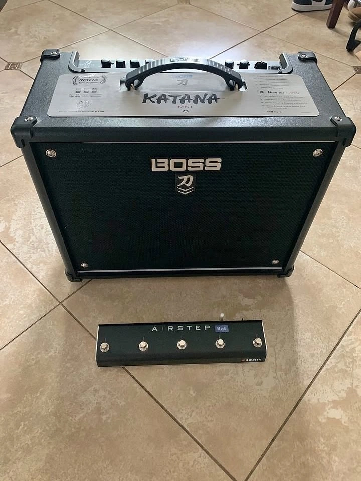 Boss Katana 50 Mk II with Xsonic Airstep Kat pedal