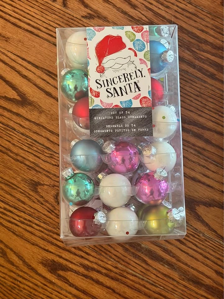 Miniature glass ornaments