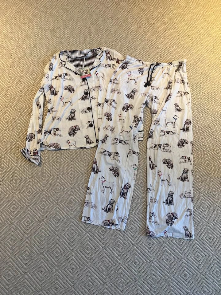 P.J. Salvage Dog Print Pajama Set