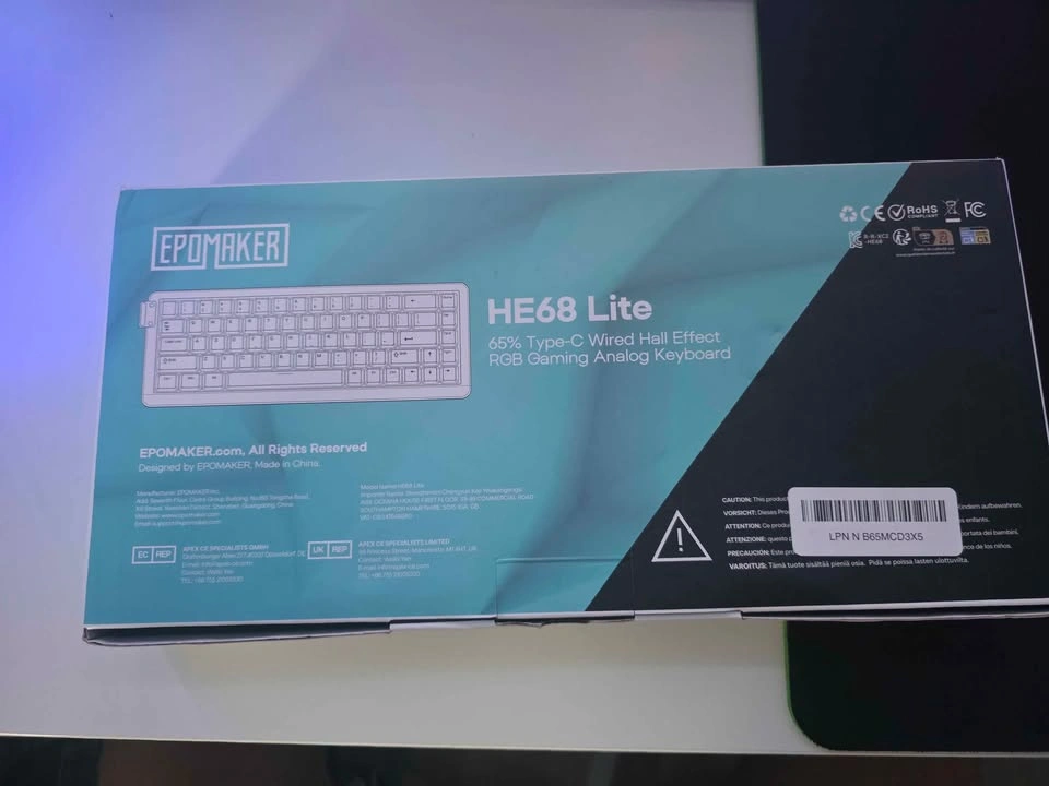 Epomaker HE68 Lite Hall Effect Keyboard - photo 5