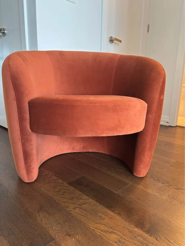 Velvet Accent Chair - photo 2