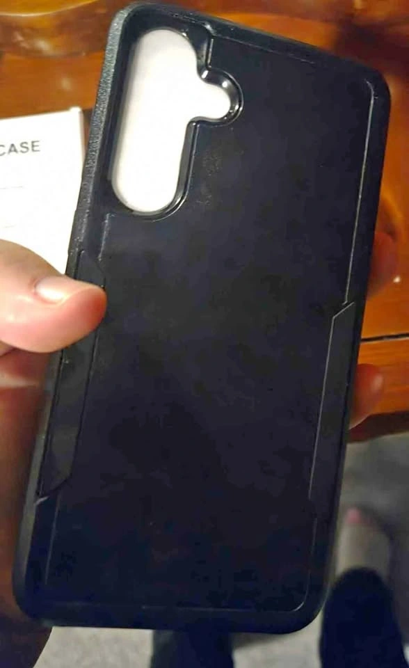 Black Samsung Galaxy S24 Phone Case with Screen Protector