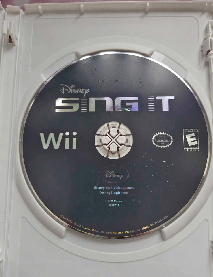 Disney Sing It Wii Game 2008