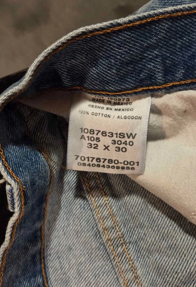 Mens Rustler Blue Denim Jeans 32 x 30 - photo 2