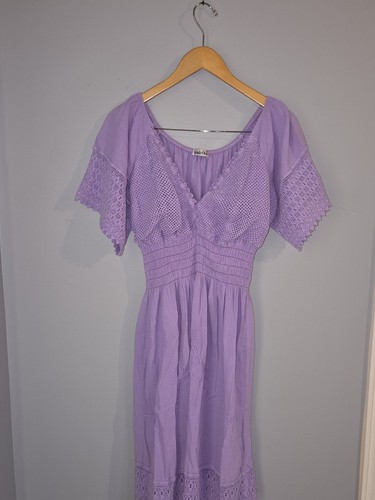 Boho Dress with embroidery for women