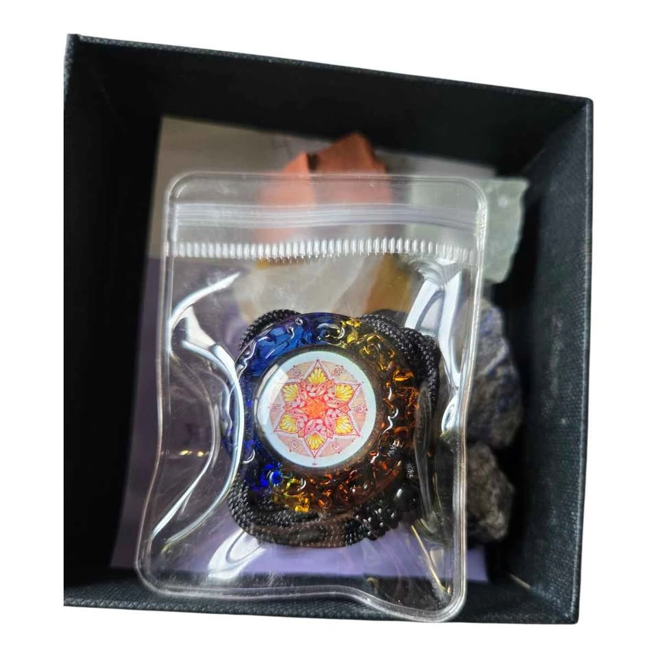 Chakra Crystal Healing Set – 7 Raw Stones + Pendant - photo 3