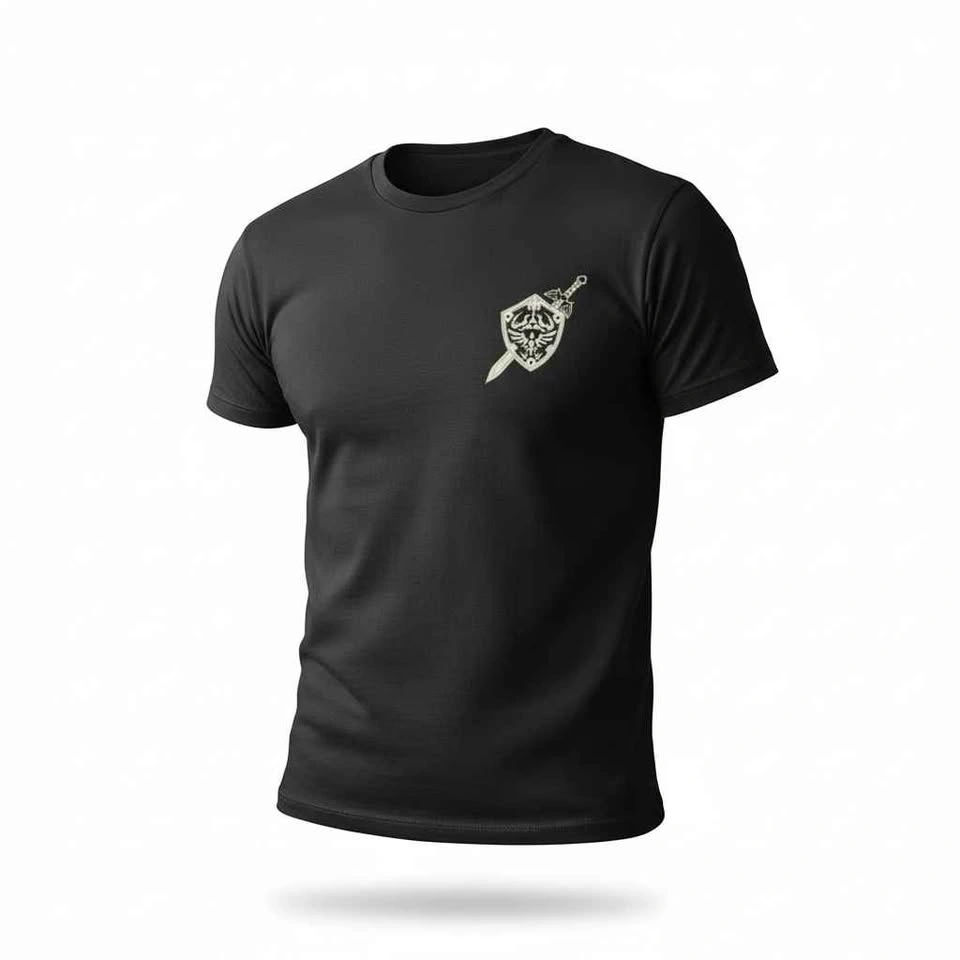 Legend of Zelda Hylian Crest T-Shirt - Black Tee - photo 4