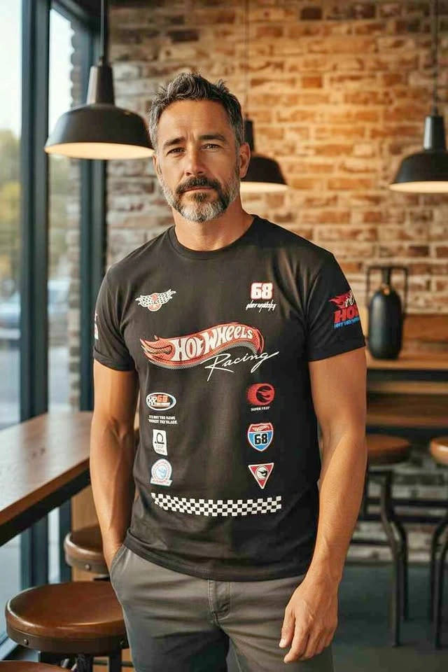 Hot Wheels Racing T-Shirt – Black Graphic Tee