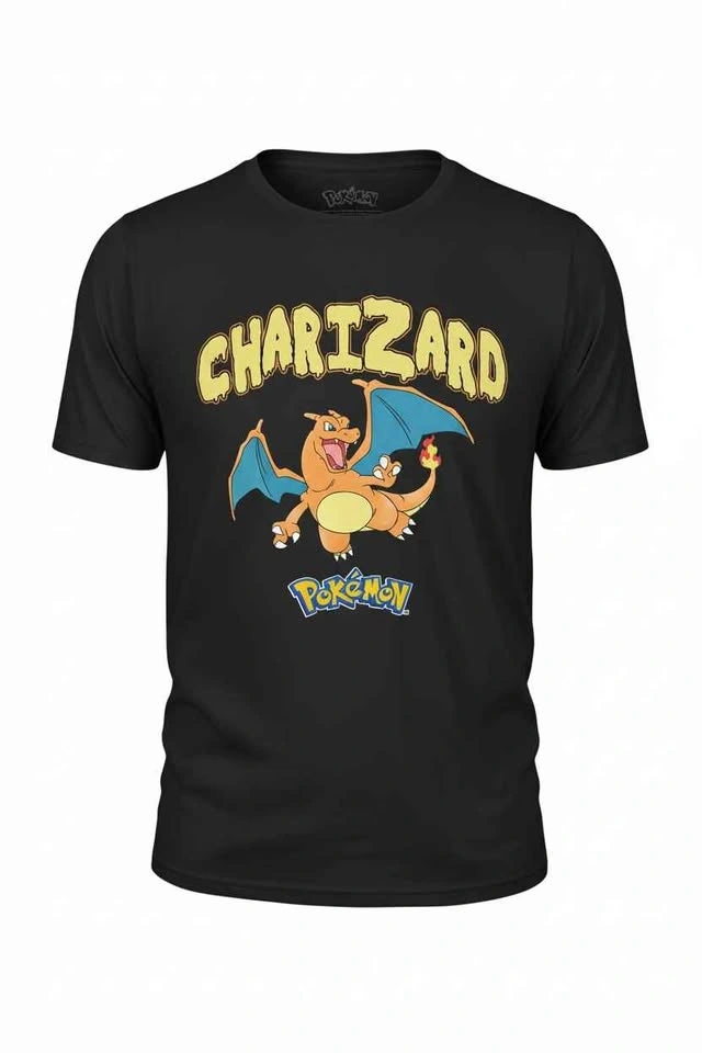 Charizard Pokémon T-Shirt – Black Graphic Tee - photo 3