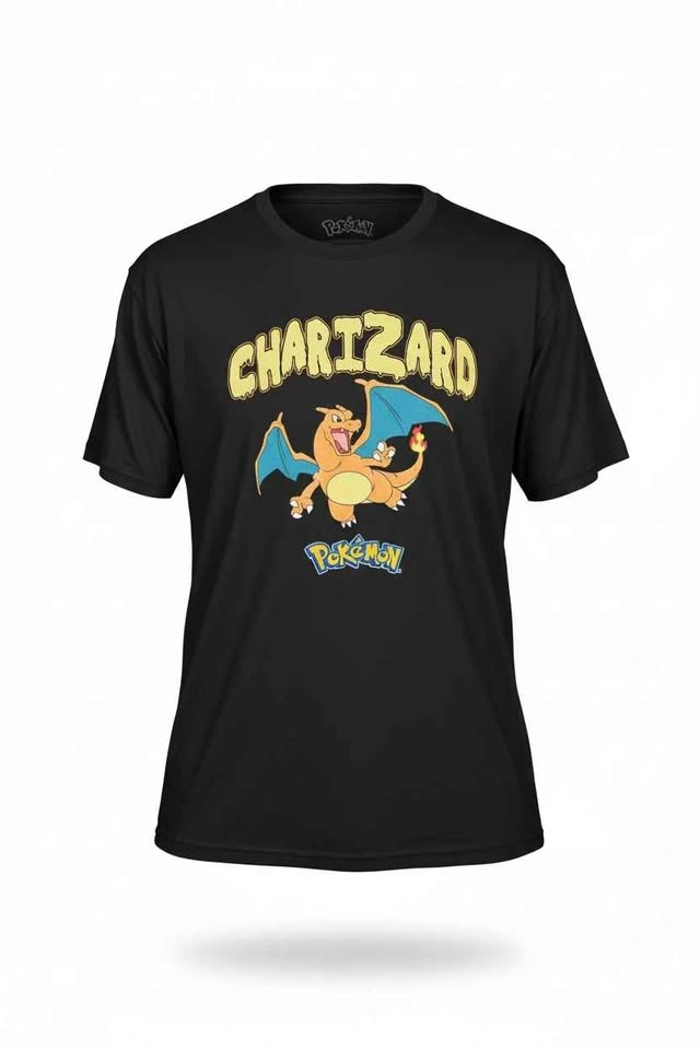 Charizard Pokémon T-Shirt – Black Graphic Tee - photo 4