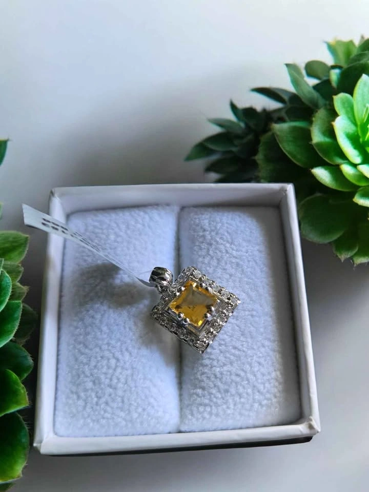 Citrine Healing Pendant – 925 Sterling Silver - photo 2