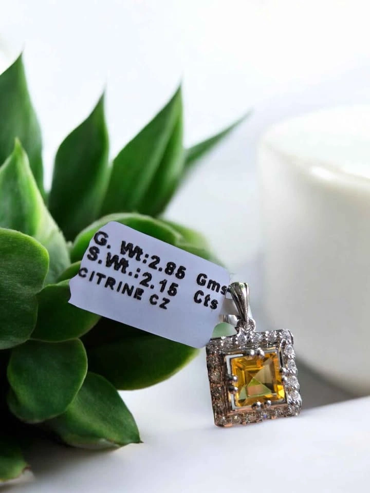 Citrine Healing Pendant – 925 Sterling Silver - photo 5