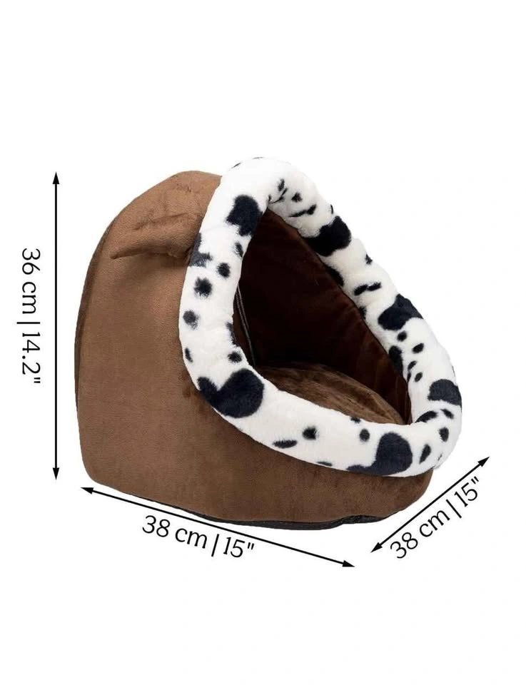 Hey Paws Covered Pet Bed - Brown - photo 3