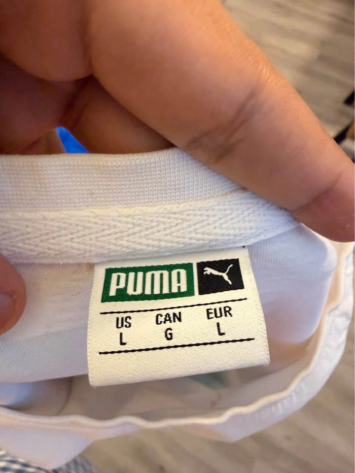 Puma White Graphic T-shirt - Size L - photo 3