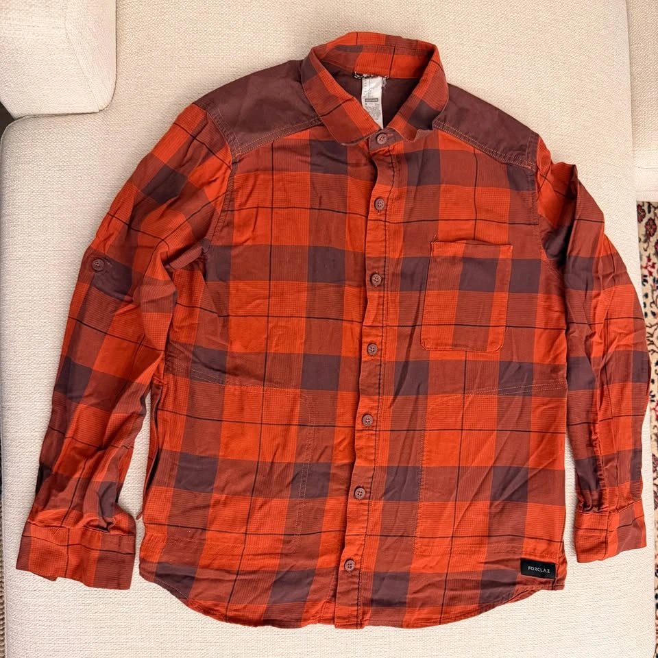 Decathlon Flannel Shirt Orange - photo 2