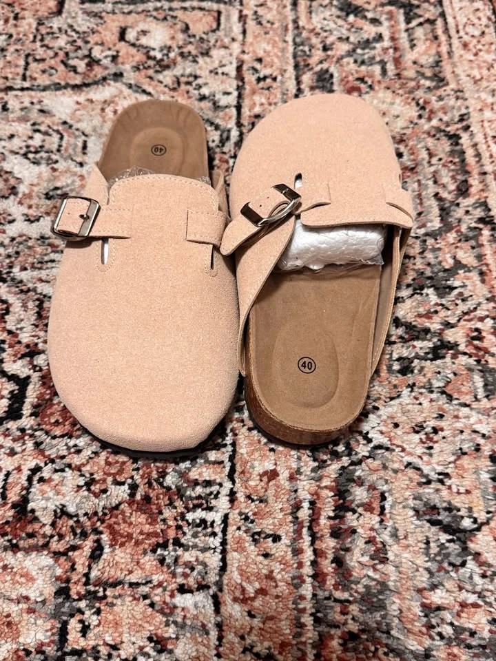 Suede Clogs Size 40