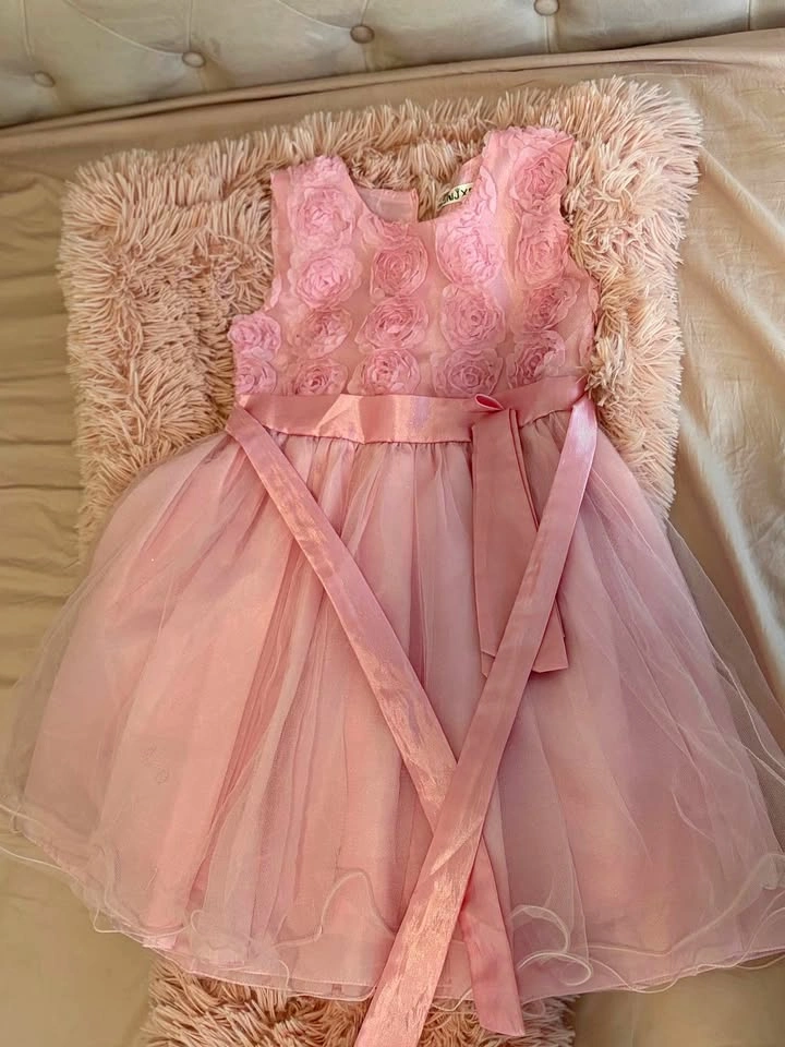 Pink kid girl dress