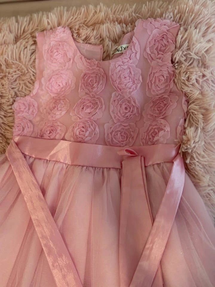 Pink kid girl dress - photo 2