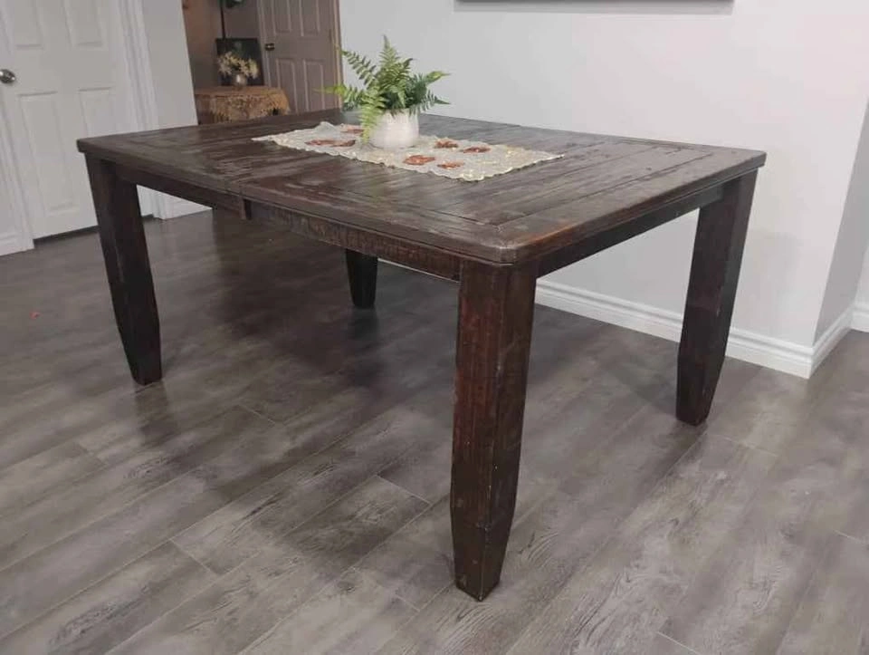 Solid Wood Extendable Dining Table - photo 2