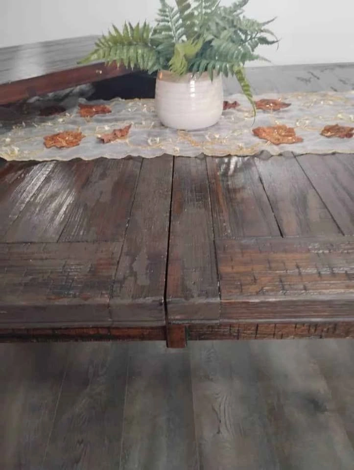 Solid Wood Extendable Dining Table - photo 3