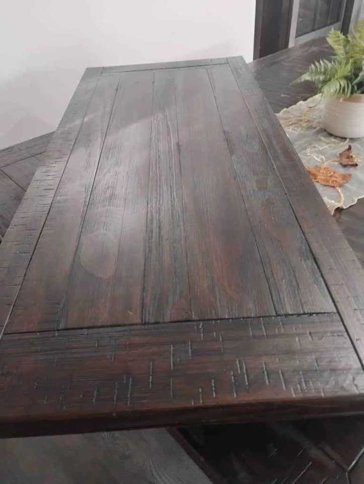 Solid Wood Extendable Dining Table - photo 5