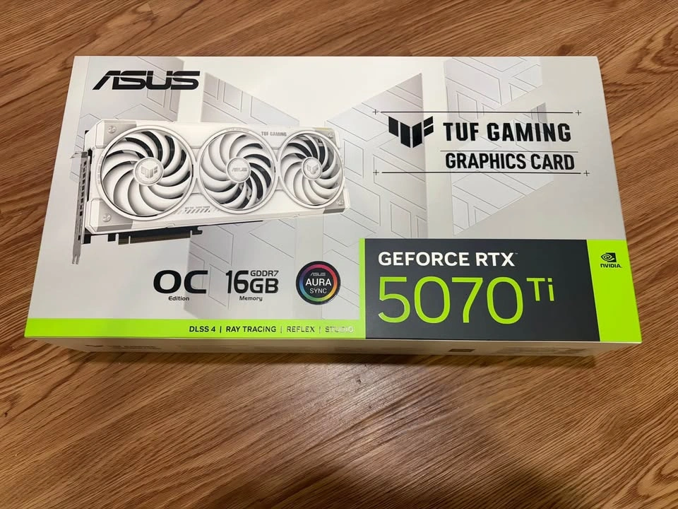 BNIB ASUS TUF Gaming 5070Ti OC White GPU - photo 2