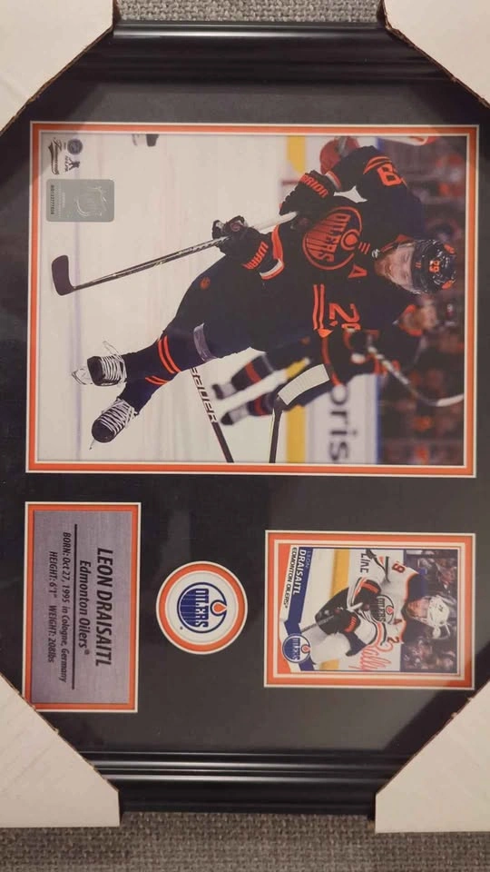 Leon Draisaitl Edmonton Oilers Framed Memorabilia
