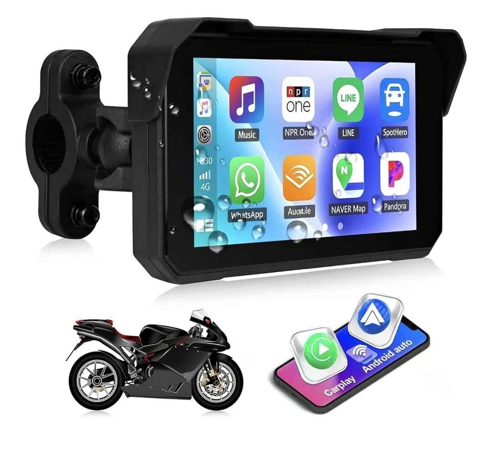 CAMECHO Motorcycle CarPlay and Android Auto Screen