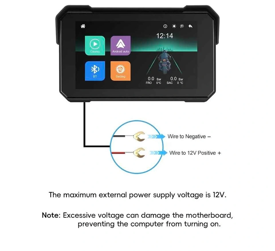 CAMECHO Motorcycle CarPlay and Android Auto Screen - photo 2