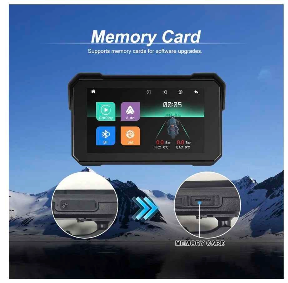 CAMECHO Motorcycle CarPlay and Android Auto Screen - photo 5