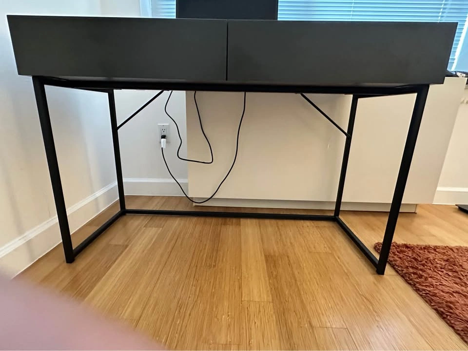 Brown wood work desk - photo 4