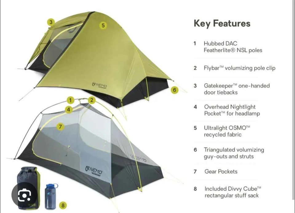 Nemo Hornet OSMO 2 Person Tent - photo 4