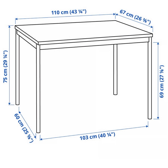 Home Office Desk / 4 chair dining table - photo 3